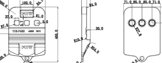 Стрелка 42.5kg 116-7460-X980G 982M 986K 988F бросания половинная/374 385 5110B